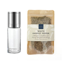 Load image into Gallery viewer, White Kampot Pepper &amp; Grinder Christmas Gift Set ⭐️ GREAT TASTE 2024
